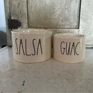 RaeDunn Salsa and Guac Serving bowls